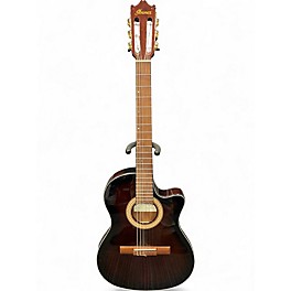 Used Ibanez GA35TCE-DVS Sunburst Classical Acoustic Electric Guitar