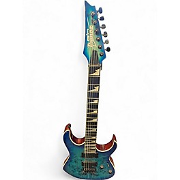 Used Ibanez GRGR221PA GRG SERIES Blue Solid Body Electric Guitar