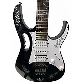 Used Ibanez JEMJR Black Solid Body Electric Guitar