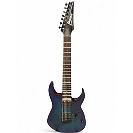 Used Ibanez RG7421 RG Series Blue Solid Body Electric Guitar