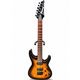 Used Ibanez S621QM AMBER Solid Body Electric Guitar