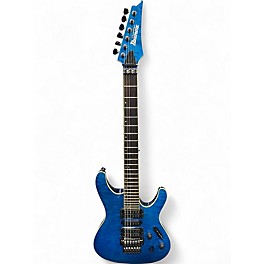 Used Ibanez S6570Q Natural Blue Solid Body Electric Guitar