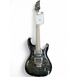 Used Ibanez S670QM Black Solid Body Electric Guitar
