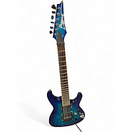Used Ibanez S670QM SAPPHIRE BLUE Solid Body Electric Guitar