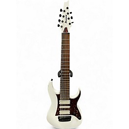 Used Ibanez TAM10 Tosin Abasi Signature 8 String White Solid Body Electric Guitar
