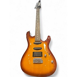 Used Ibanez gio Trans Orange Solid Body Electric Guitar