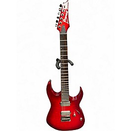 Used Ibanez rg6005feqm Crimson Red Trans Solid Body Electric Guitar