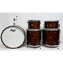 Used Used Independent Drum Lab 5 piece Flex Tuned Maple Drum Set Mahogany Stain Drum Kit