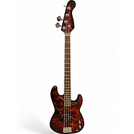 Used Indiana TELL CITY BASS Fireglo Electric Bass Guitar
