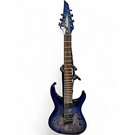 Used Jackson Chris Broderick Signature Soloist 7 String Blue Ghost Flames Solid Body Electric Guitar
