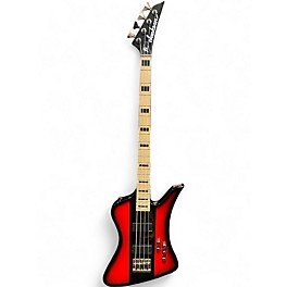 Used Jackson Dave Ellefson KellyBird IV Red Stripe Electric Bass Guitar