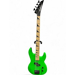 Used Jackson JS1M Concert Bass Neon Green Electric Bass Guitar