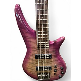 Used Jackson JS3QV Purple Electric Bass Guitar