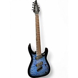 Used Jackson SLATX7Q Trans Blue Solid Body Electric Guitar
