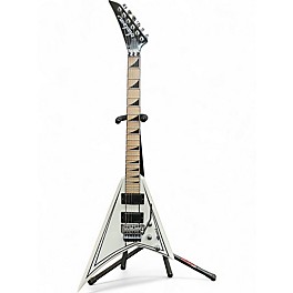 Used Jackson X Series Rhoads RRX24M Snow White with Black Pinstripes Solid Body Electric Guitar