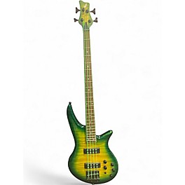 Used Jackson x series spectra  amber blue Electric Bass Guitar