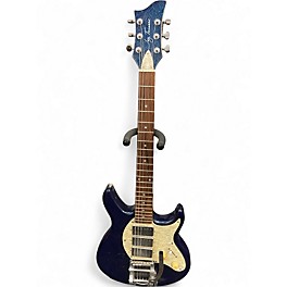 Used Jay Turser 3 PICKUP ELECTRIC Ice Blue Metallic Solid Body Electric Guitar