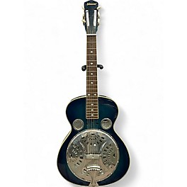 Used Johnson Delta Blues Blue Resonator Guitar
