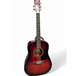 Used Johnson JG-610-R Red Burst Acoustic Guitar