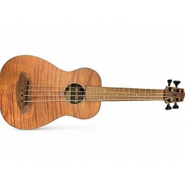 Used Kala Exotic Mahogany U-Bass Left Handed Natural Acoustic Bass Guitar
