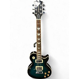 Used Keith Urban SINGLE CUT 2 TONE TEAL BLACK Solid Body Electric Guitar