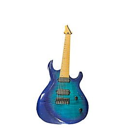 Used Used Kiesel Aries 7 Blue Solid Body Electric Guitar
