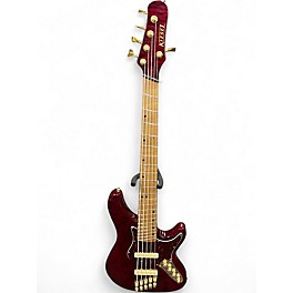 Used Kiesel JB5M crimson red Electric Bass Guitar