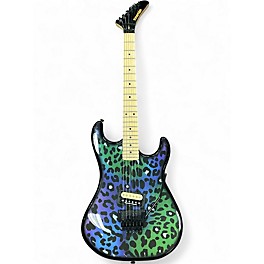 Used Kramer BARETTA "FERAL CAT" RAINBOW LEOPARD Solid Body Electric Guitar