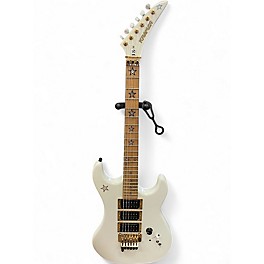 Used Kramer JS JERSEY STAR RICHIE SAMBORA Alpine White Solid Body Electric Guitar