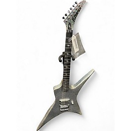 Used Kramer LIZZY HALE VOYAGER BLACK DIAMOND HOLOGRAPHIC SPARKLE Solid Body Electric Guitar