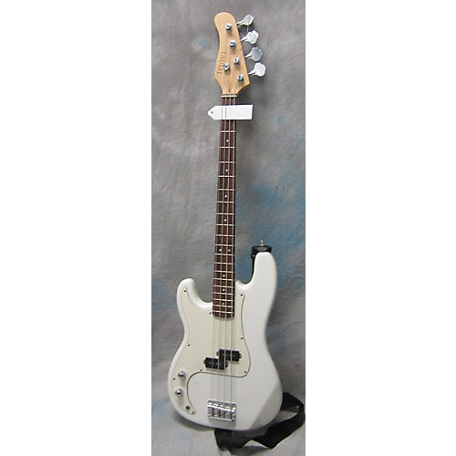 Used LAUREL LEFTY BASS White Electric Bass Guitar Guitar Center