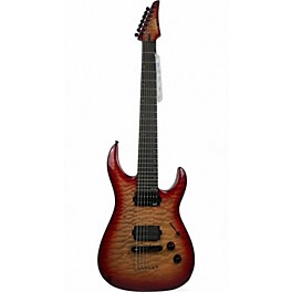 Used Legator Ninja X 7 Baritone Crimson Red Trans Solid Body Electric Guitar