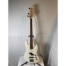 Used Used Low End LE Hybrid White Electric Bass Guitar