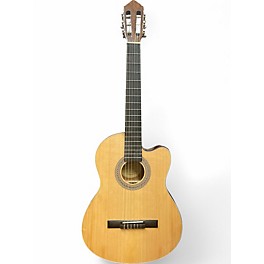 Used Lucero LC100CE natural spruce Classical Acoustic Electric Guitar