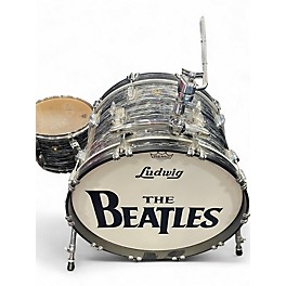 Used Ludwig 3 Piece Classic Maple BLACK OYSTER Drum Kit