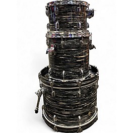 Used Ludwig 3 Piece Downbeat Black Oyster Pearl Drum Kit