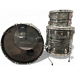 Used Ludwig 3 Piece Legacy Mahogany/Poplar Pro Beat Vintage Black Oyster Drum Kit