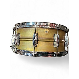 Used Ludwig 6.5in Raw Brass 6.5 x 14 Brass Drum