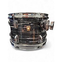 Used Ludwig 8in Classic Maple 8x12 Tom Vintage Black Oyster Drum