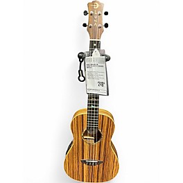Used Luna Baritone Acoustic-Electric Zebrawood Ukulele