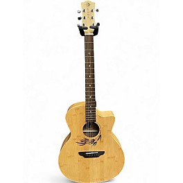 Used Luna WL BAMBOO GAE Natural Acoustic Electric Guitar