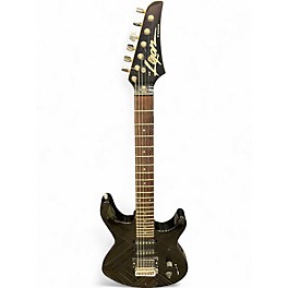 Used Lyon By Washburn LE2B Black Solid Body Electric Guitar