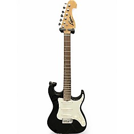 Used Lyon By Washburn S Style Black Solid Body Electric Guitar