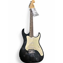 Used Lyon By Washburn STRATOCASTER Black Solid Body Electric Guitar