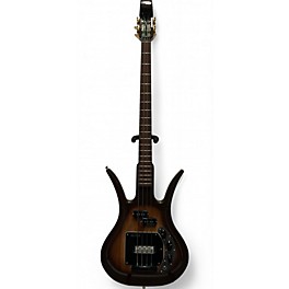 Used M.O.G Devil Bass WOODBURST Electric Bass Guitar