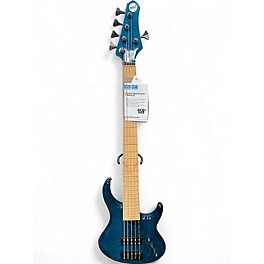 Used MTD Kingston Artist 5 Trans Blue Electric Bass Guitar