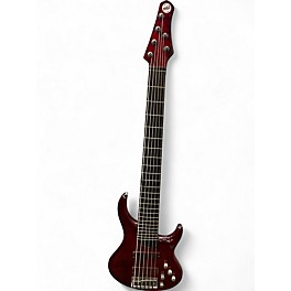 Used MTD Kingston Z 6 Cherry Electric Bass Guitar