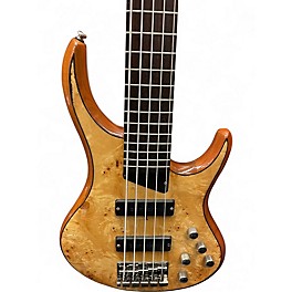 Used MTD Kingston Z5 Natural Maple Burl Electric Bass Guitar