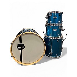 Used Mapex 4 Piece Pro M Blue Drum Kit