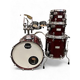 Used Mapex 4 Piece Saturn Standard Wine Red Drum Kit